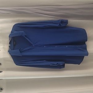 Blue button up